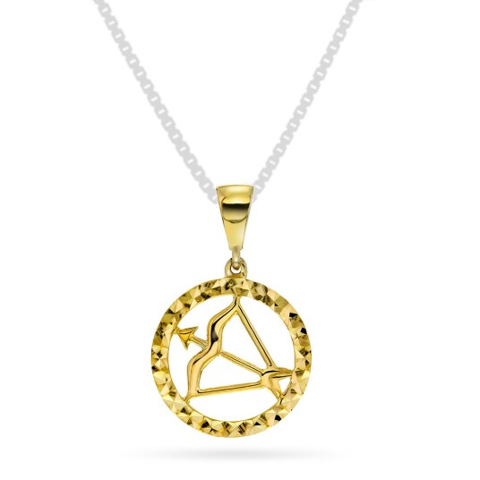 Pan Jewelry, Anheng i 585 gult gull horoskop Skytten Pan Jewelry, Anheng i 585 gult gull horoskop Skytten