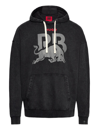 HUGO Hoodie Wash_01-Rb25 - Black - S