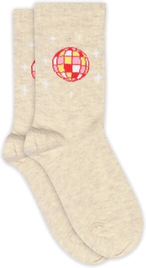 Melton Disco Socks LIGHT BEIGE MELANGE 23/26