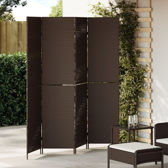  Romdeler Folding Manual Brun 195 x 180 cm polyrotting