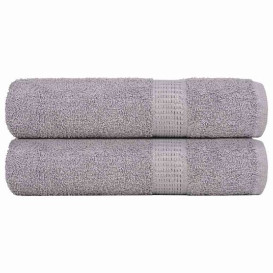 Dusjhåndklær FROGN 2 stk grå 70x140 cm 360 gsm Dusjhåndklær FROGN 2 stk grå 70x140 cm 360 gsm