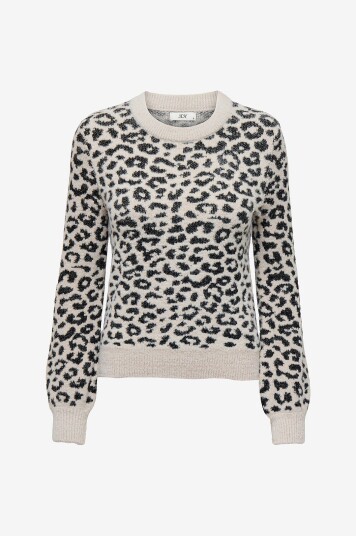 JDY   Pullover jdyLorraine Animal L/S Pullover Knt   Grå