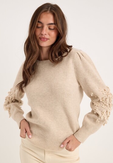 Object Collectors Item Objjucca L/S RE KNIT PULLOVER