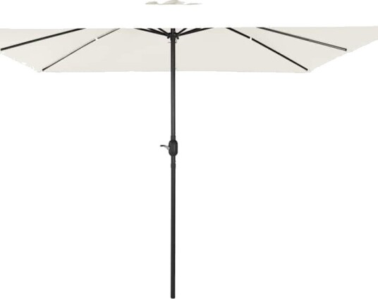Firkantet Hageparasol 295x245 cm Sandhvit