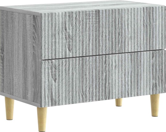  Nattbordskap Grå sonoma 62 x 34,5 x 48 cm Konstruert tre