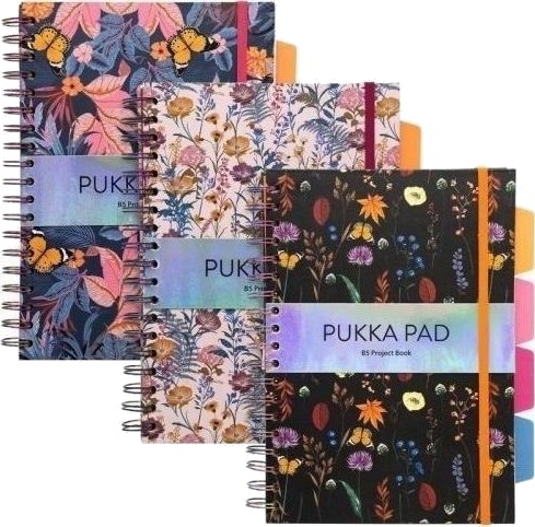 Pukka Project Book Bloom B5/100K Linjer 3 Stk Pukka