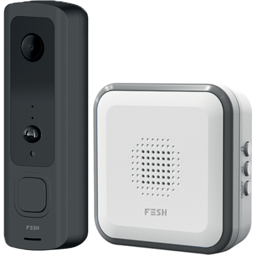 Fesh Smart Videoringeklokke med HD 2-veis kommunikasjon og Ekkolodd Fesh Smart Videoringeklokke med HD 2-veis kommunikasjon og Ekkolodd