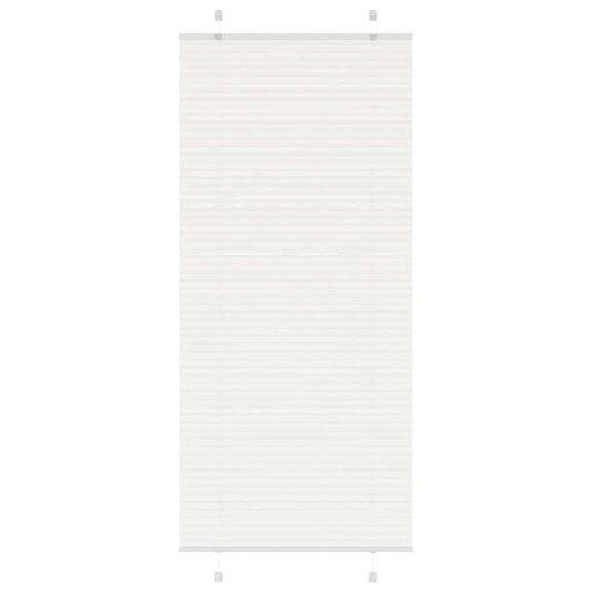 plisségardin Hvit 100x200 cm Stoff Bredde 99,4 Polyester
