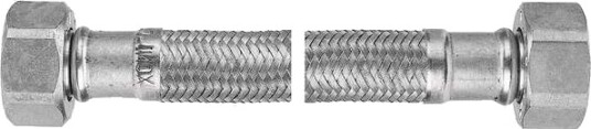Ferro Tilkoblingsslange Fleksibel I Stålstrømpe Med Pakning 1/2" 80 Cm Pws7 Ferro Tilkoblingsslange Fleksibel I Stålstrømpe Med Pakning 1/2" 80 Cm Pws7