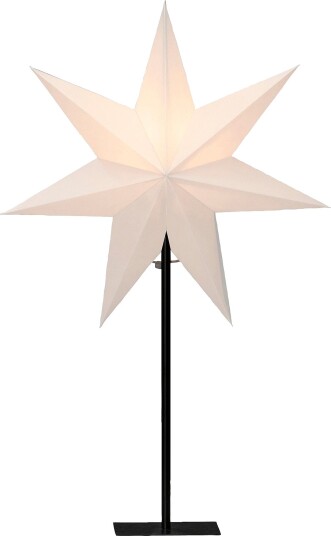 Jotex Papirstjerne metallfot høyde 65 cm Hvit 1744889020