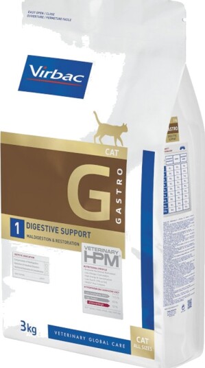 Virbac Tørrfôr Veterinary Hpm Cat Digestive Support G1 2 X 3 kg