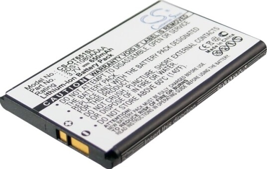 Batteri til Alcatel OT-C650 etc Batteri til Alcatel OT-C650 etc