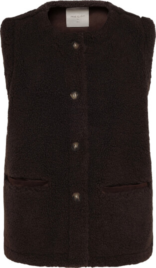 FREE/QUENT Fqeddy Waistcoat Brown S