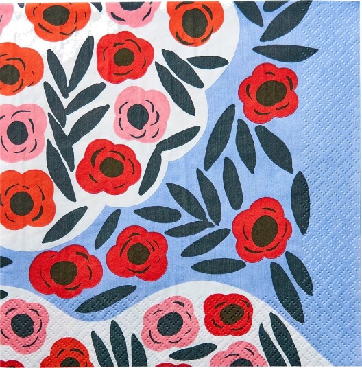 Marimekko by Havi Marimekko Napkin Ruukku   Blue   33X33CM