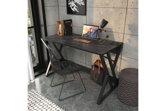Andifli Skrivebord 60x75x120 cm Svart