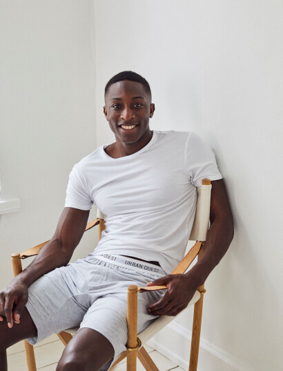 URBAN QUEST 2-Pack Men Bamboo S/S Undershirt - White - S