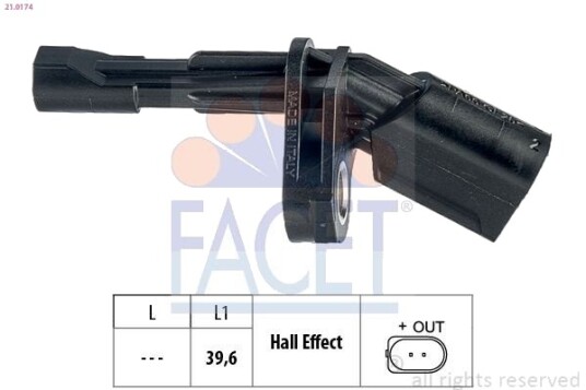 FACET 21.0174 Sensor ABS