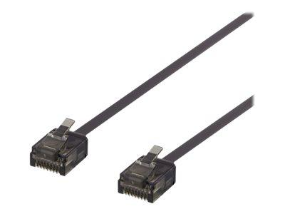 Deltaco Cat 6a Koblingskabel RJ-45 15 cm Flatt Svart Deltaco Cat 6a Koblingskabel RJ-45 15 cm Flatt Svart