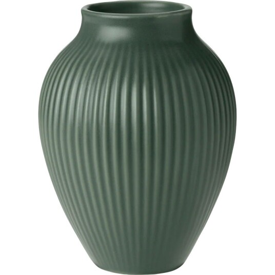Knabstrup Keramik Vase Profilert 12,5 cm Celadon Green