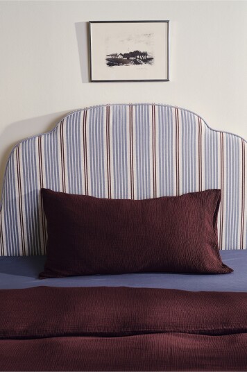Jotex Putetrekk i Musselin 50x90 Cm Sjokoladebrun AMILIA 21366600806
