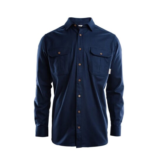 Aclima LeisureWool ReBorn Wool Shirt Man Navy Melange XXL, Navy Melange
