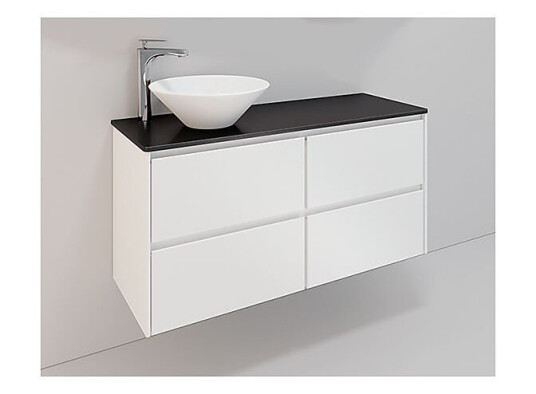 Noro Lifestyle 1200 møbelpakke 1200 mm Loop servant venstre Hvit Matt