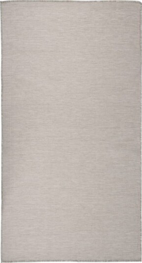vidaXL Utendørs flatvevd teppe 80x150 cm lysegrå vidaXL Utendørs flatvevd teppe 80x150 cm lysegrå