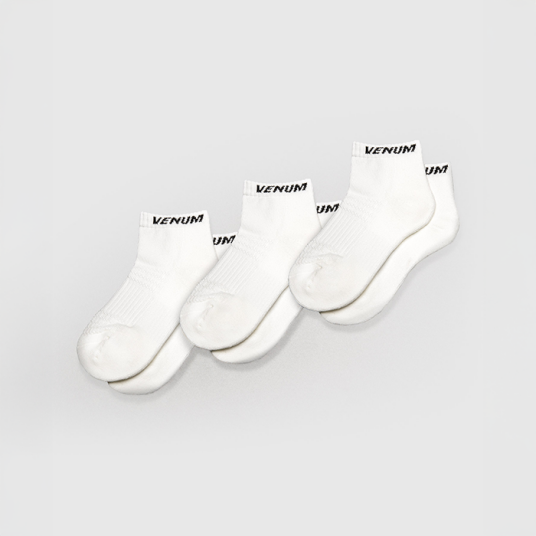 Venum Ankelsokker 3 par Hvit Svart White/Black Small