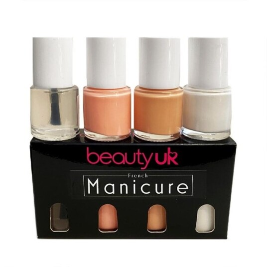 BeautyUK Beauty UK Fransk manikyrsett 4x9ml BeautyUK Beauty UK Fransk manikyrsett 4x9ml