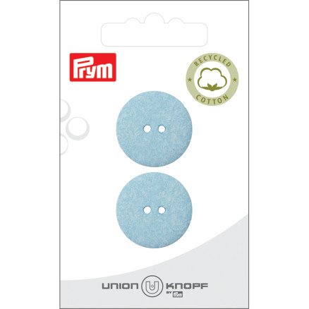 Prym stoffknapp blå 23 mm 2 stk