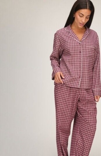 Hunkemöller Pyjamasjakke Woven Rosa