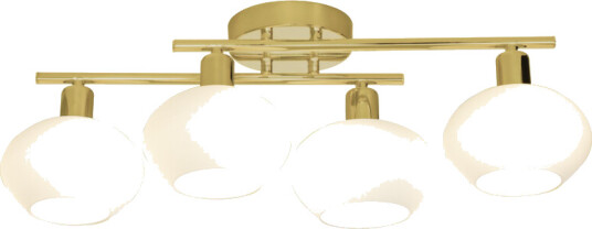 Other Brand Elba taklampe 4 lys IP44/IP23 - Messing/Hvit Other Brand Elba taklampe 4 lys IP44/IP23 - Messing/Hvit