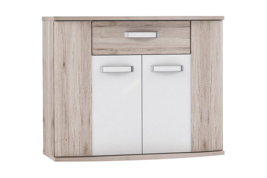 Kommode Scarborough 99 cm Brun|Hvit Kommode Scarborough 99 cm Brun|Hvit