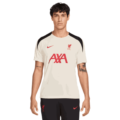Nike liverpool fc strike short sleeve top fotballtrøye herre white m