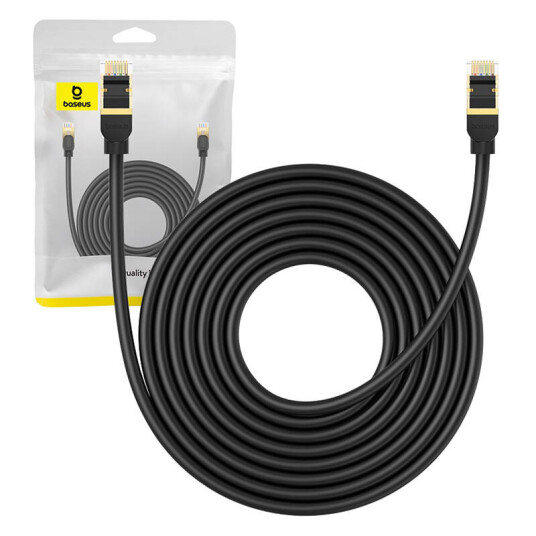 Network cable cat.8 Baseus Ethernet RJ45 40Gbps 8m (black)