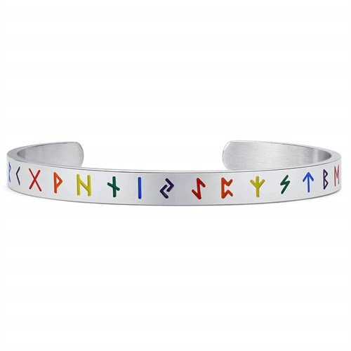 Chen Pride armring i stål.