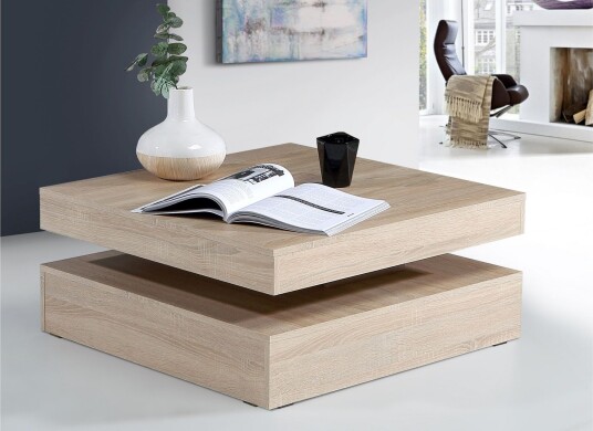 Holmeswood Sofabord 78 cm med Oppbevaringshylle - Brun