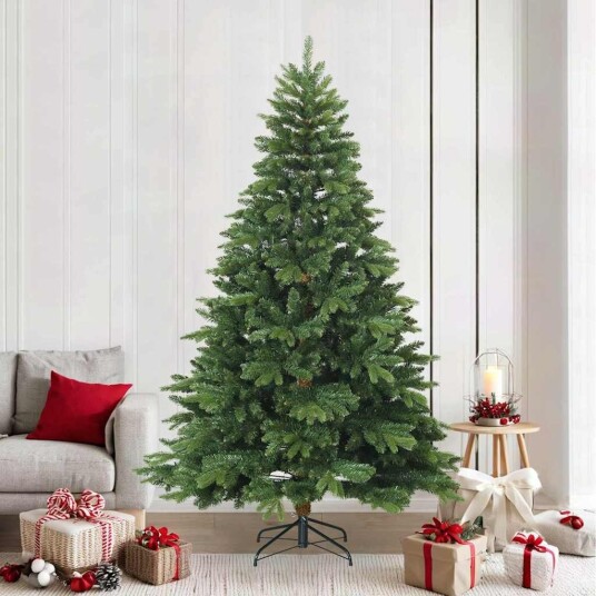  Kunstig sammensatt juletre grønn 240 cm PVC PE og stål