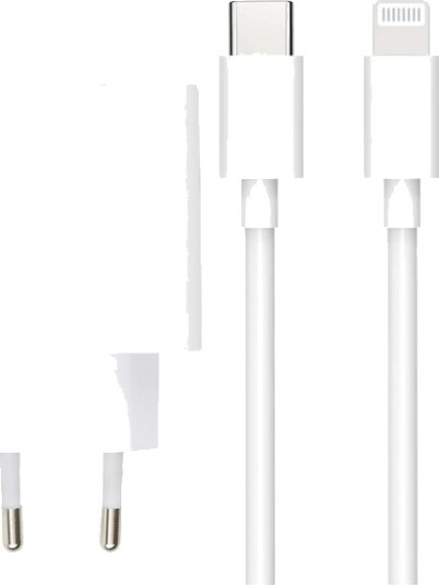 SiGN ekstrem hurtiglader for iPhone, USB-C til Lightning, MFI, 2m