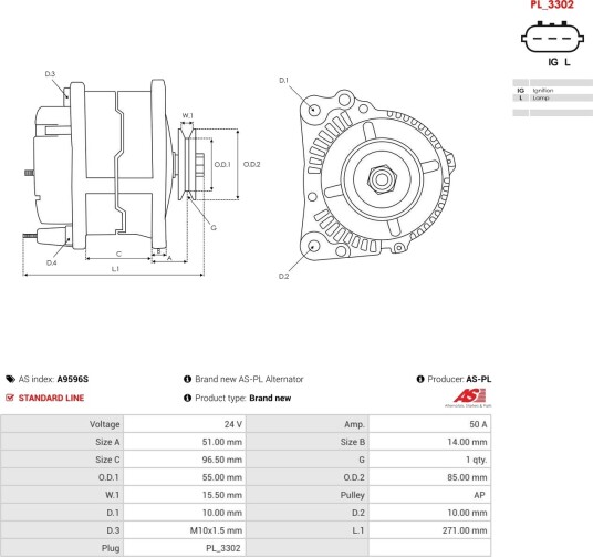 AS-PL A9596S Dynamo