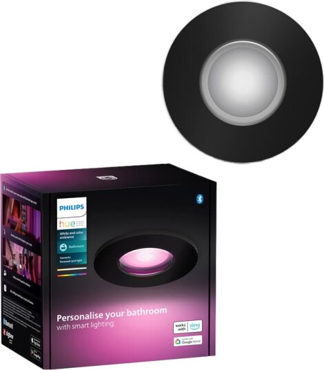 Philips Hue Xamento Bathroom innfelt spotlight sort Philips Hue Xamento Bathroom innfelt spotlight sort