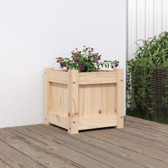 Plantekasse 31x31x31 cm heltre furu