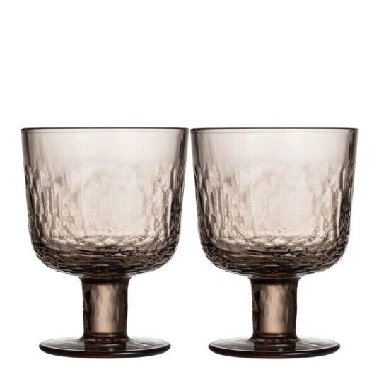 Arabia Mainio glass m/stett 30 cl 2 stk mocca Arabia Mainio glass m/stett 30 cl 2 stk mocca