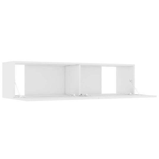 vidaXL TV-benk hvit 120x30x30 cm sponplate