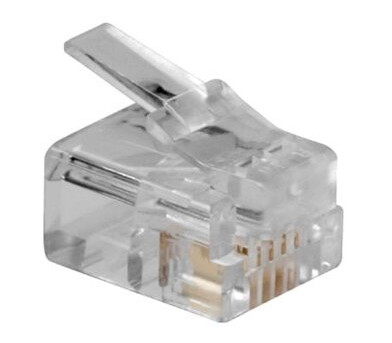Act Rj11 (6P/4C) Modulaire Connector For Round Cable With Solid Conductors. Connector: Rj-11 (6P/4C) Rj11 Plus 6P4c Solid Round Cab (Td104m)