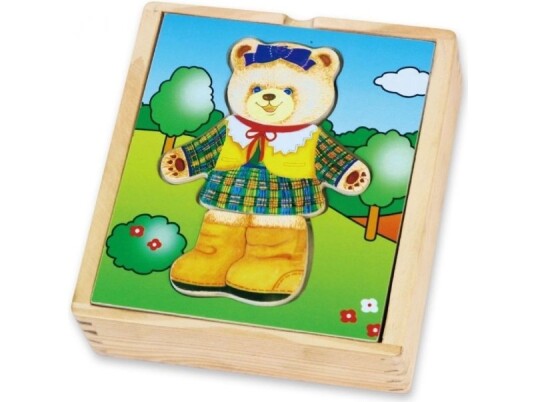 Viga 56403 Teddy Bear Dress-Up Puzzle Girl Viga 56403 Teddy Bear Dress-Up Puzzle Girl