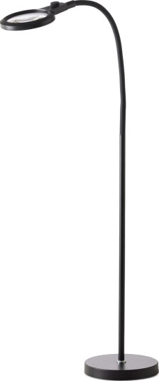 Magni portabel oppladbar gulvlampe med forstørrelsesglass - Svart Magni portabel oppladbar gulvlampe med forstørrelsesglass - Svart