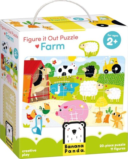 Banana Panda Figure It Out Gård Puslespill 20 Brikker Fra 2 År
