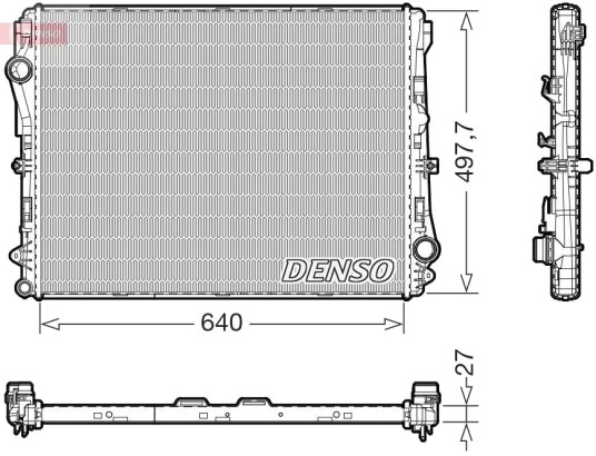 DENSO DRM17076 Radiator, motorkjøling