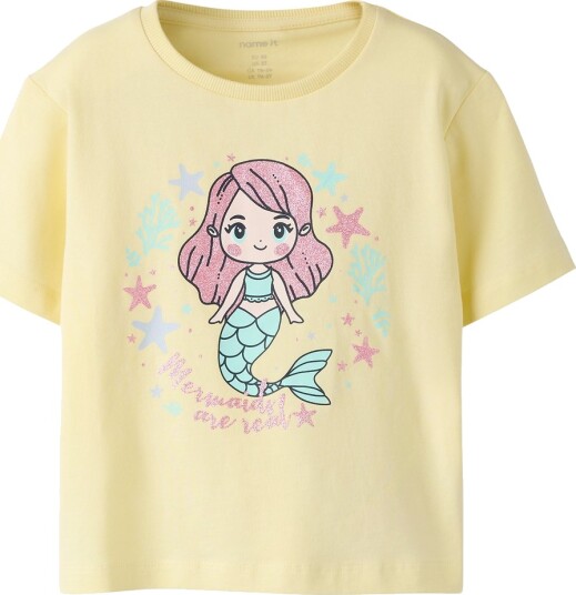 Name It T skjorte NmfPfrejane Pastel Yellow Name It 1½ år (86) T skjorte Gul